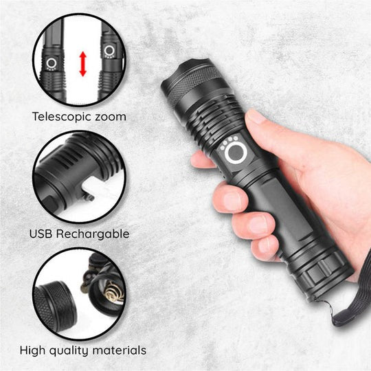 Multi-Functional Strong Light Flashlight