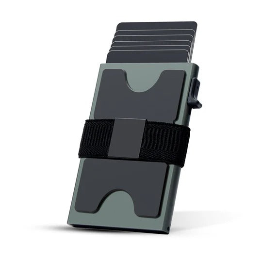 RFID Metal Card Holder – Slim Anti-Theft Wallet for Men