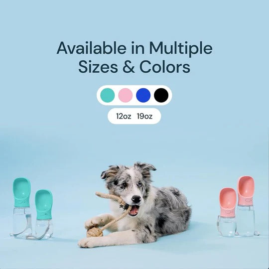Portable Dog Water & Food BottlePortable Dog Water Bottle with Food Storage – Leak-Proof Travel Cup
