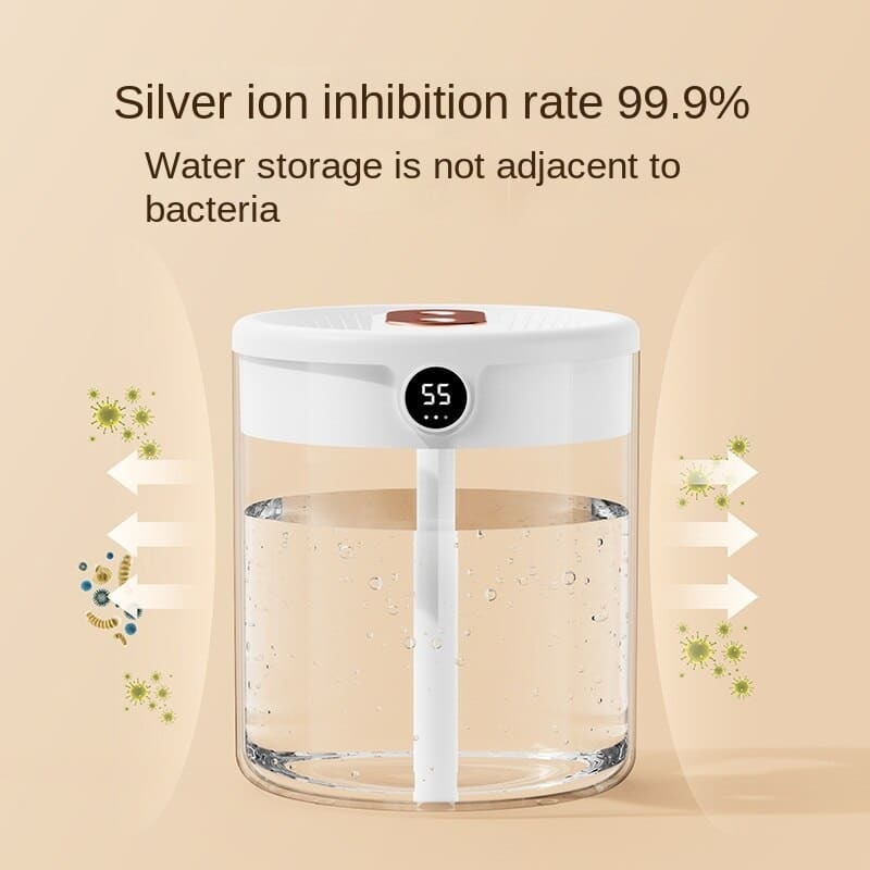 2L Cool Mist Humidifier – Quiet Operation with Soft Light for Home & Office