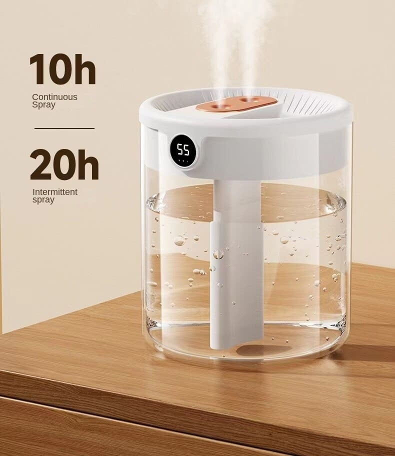 2L Cool Mist Humidifier – Quiet Operation with Soft Light for Home & Office