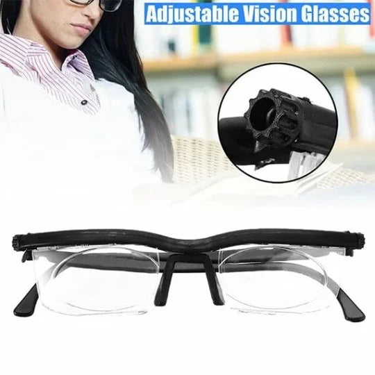 Adjustable Prescription Glasses – Instantly Switch Between Myopia & Farsightedness