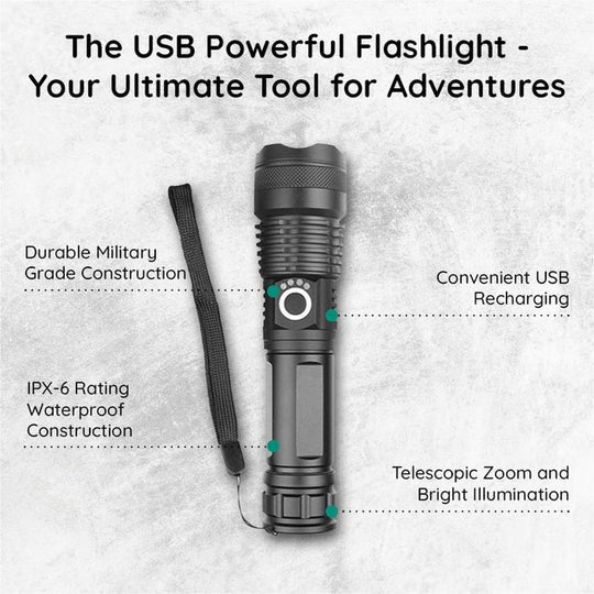 Multi-Functional Strong Light Flashlight