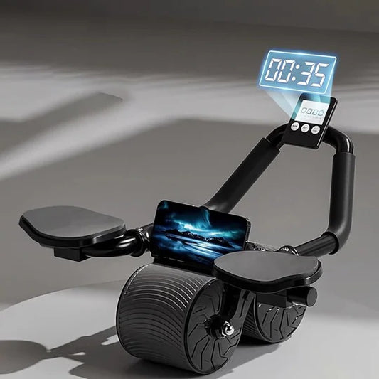 Automatic Rebound Ab Wheel – Dual-Wheel Core Trainer for Abs & Upper Body