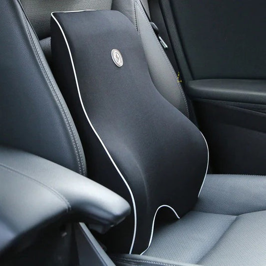 Memory Foam Car Pillow Set – Ergonomic Neck & Lumbar Support for Long Drives