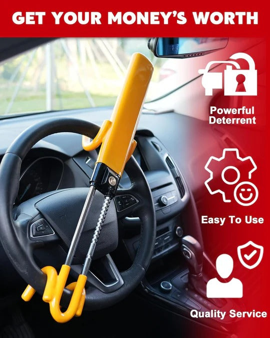 Multi-Functional Steering Wheel Lock – Anti-Theft Car Security Device