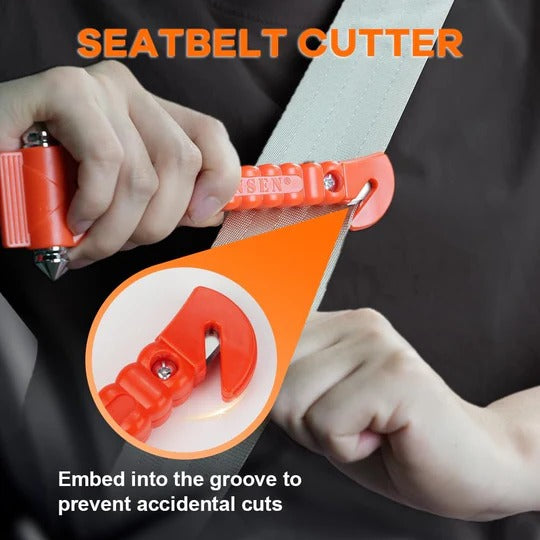 Window Breaker Car Safety HammerMini Car Safety Hammer – Emergency Window Breaker & Seatbelt Cutter