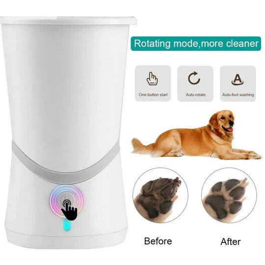 Pet Automatic Foot Wash Cup – Smart Dog Cat Paw Cleaner