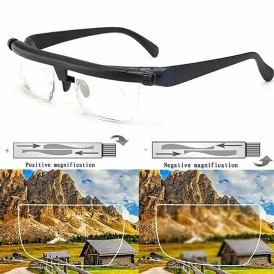 Adjustable Prescription Glasses – Instantly Switch Between Myopia & Farsightedness