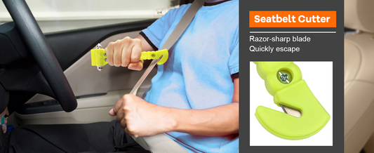 Window Breaker Car Safety HammerMini Car Safety Hammer – Emergency Window Breaker & Seatbelt Cutter