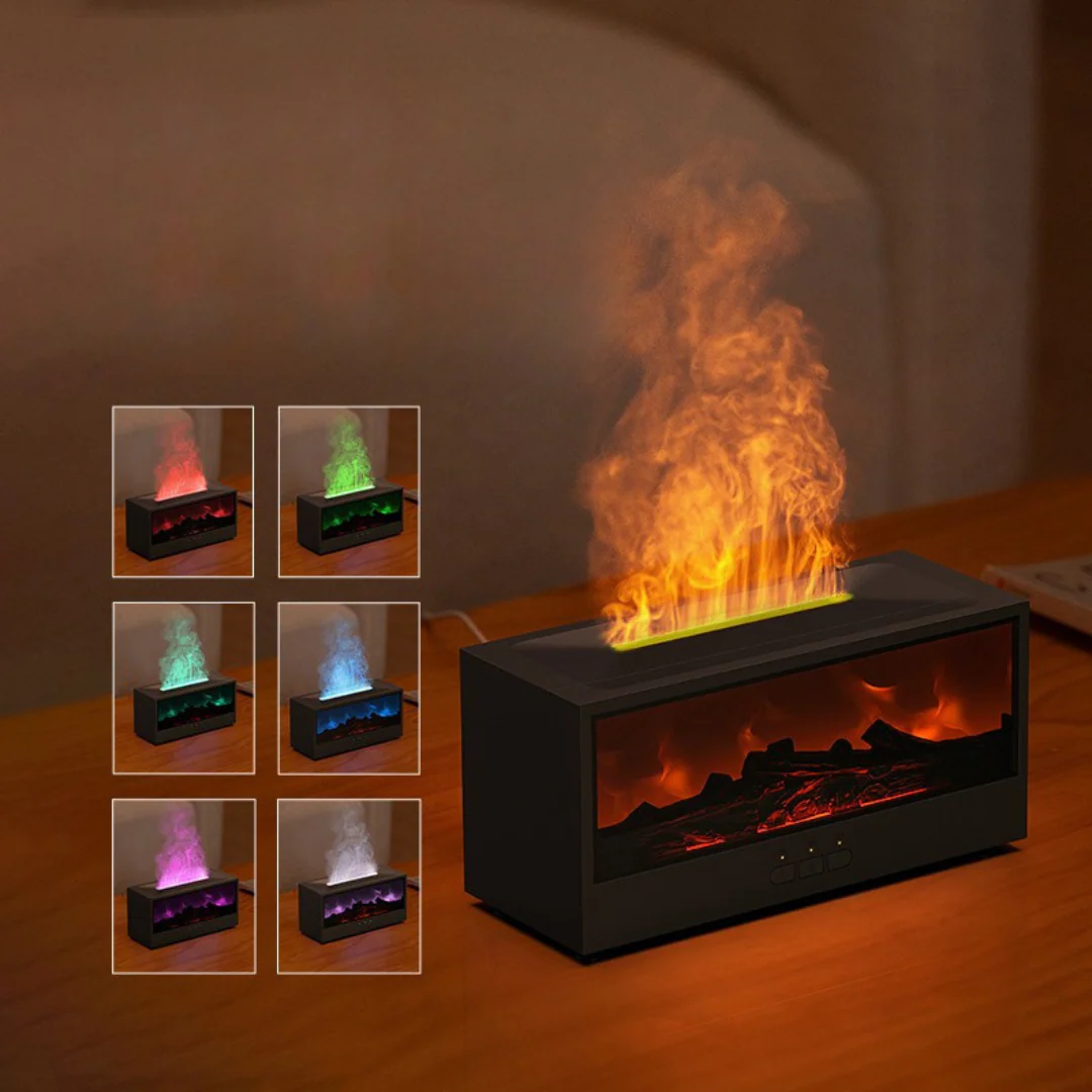 Vintage Fireplace Flame Humidifier