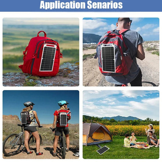 SolarCharge 6W USB Solar Panel – Outdoor Mobile Charging for Camping, Phones & More
