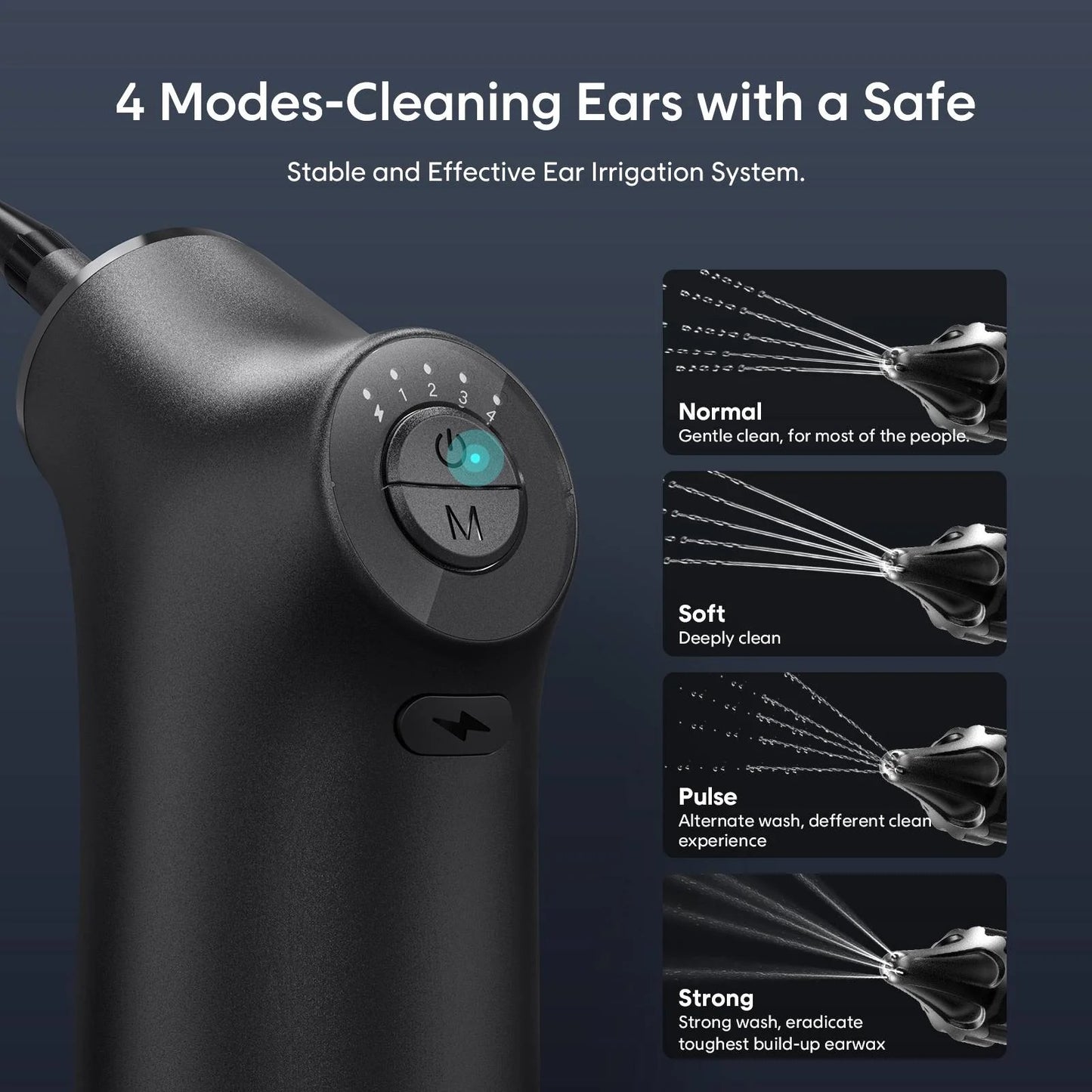 Electric Ear Washer – Adjustable Water Jet Cleaner
