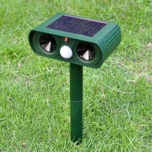Solar Ultrasonic Animal Repeller – Outdoor Pest Deterrent for Rats, Birds, Dogs, Rabbits & Deer